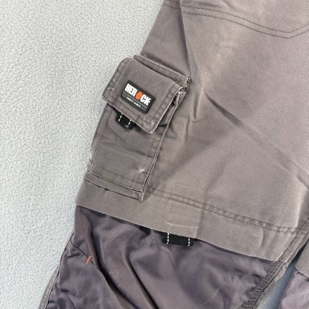 Herock Pants men's 42 Gray Heavyweight Cargo Carpenter Thick Heavyweight Utility - Picture 2 of 10